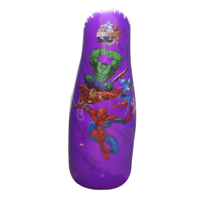 Fashionable Pink Bop Bag Pvc Inflatable Toys With Lovely Printing For Children