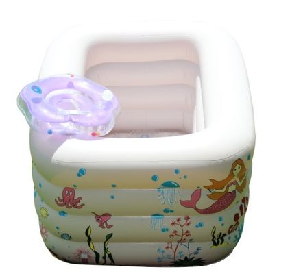 Mini Deluxe Inflatable Swimming Pools Float For Babies , 0.3mm Thick