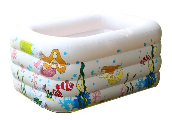 Mini Deluxe Inflatable Swimming Pools Float For Babies , 0.3mm Thick