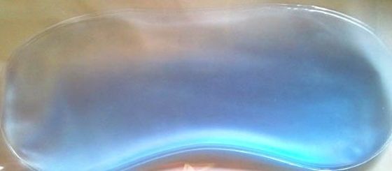 Light Blue Liquid Cooling Gel Eye Masks For Sleeping With Custom Size