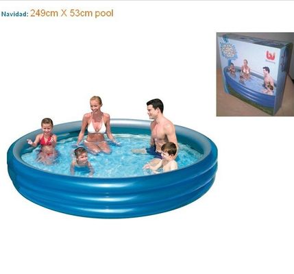 Three Ring Circle Inflatable Swimming Pools For 5 Person