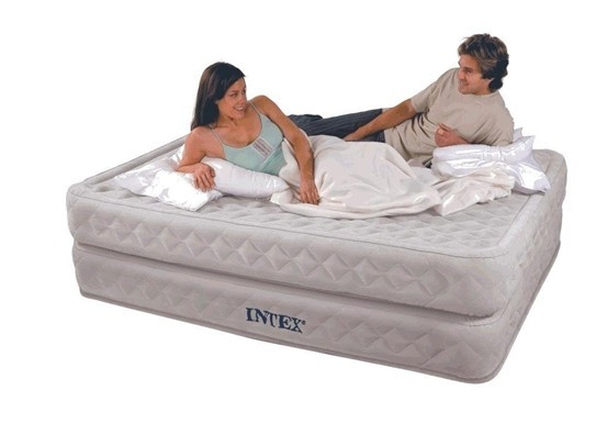 0.55mm PVC Inflatable Air Beds Double Flocking For Camping