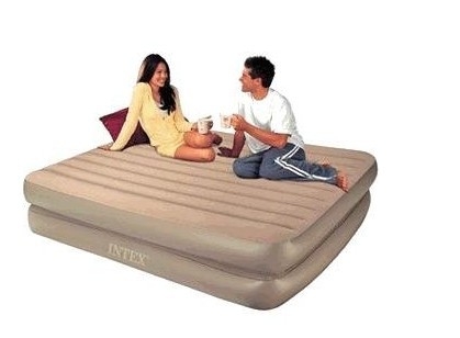 0.55mm PVC Inflatable Air Beds Double Flocking For Camping