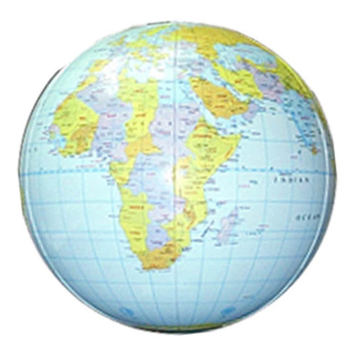 Personalized Pvc Inflatable Globe Beach Balls 
