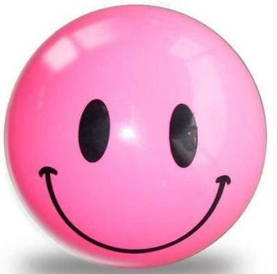 Lovely Durable Pvc Inflatable Beach Balls With Smiling Face