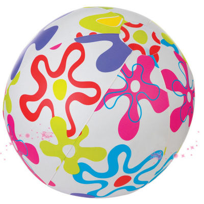 Eco-Friendly Pvc Inflatable Beach Balls Colorful 60cm For Group Activities