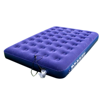 Waterproof Single Inflatable Air Beds Pvc With Flock Cover For School