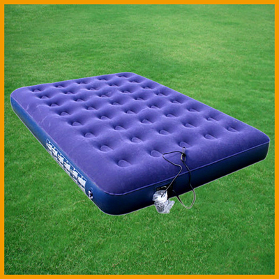 Waterproof Single Inflatable Air Beds Pvc With Flock Cover For School