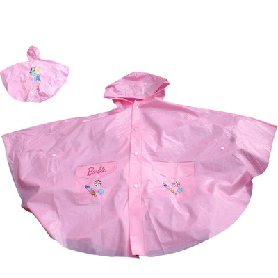 Manteaux de pluie de PVC de Mickey Mouse avec le capot pour des enfants, longs vêtements imperméables promotionnels