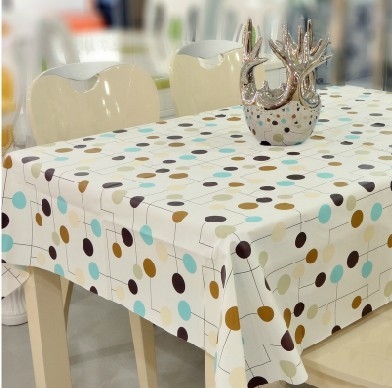 Nappe de PVC imprimée par coutume imperméable pour le restaurant