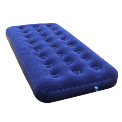 Les lits d'air gonflables bleus de PVC choisissent s'assemblant, lit d'air portatif