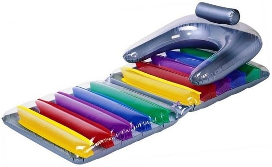 Matelas d'air gonflable d'individu d'OEM, chaise longue se pliante de plage