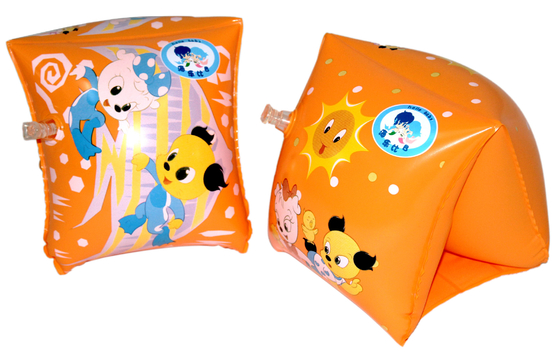 Les bandes de bras gonflables de double chambre sûre faite sur commande/bras sonne pour que les enfants apprennent la natation