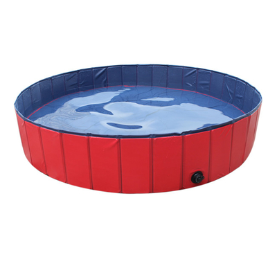 Rouge rond fait sur commande de baignoire d'animal familier avec le PVC Supplémentaire-Dur qui respecte l'environnement