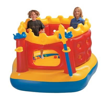 Château sautant gonflable de petits enfants ronds pour le PVC de publicité frais